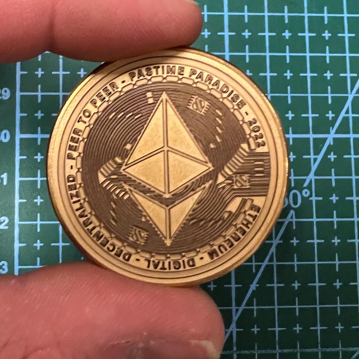 Brass Ethereum Coin