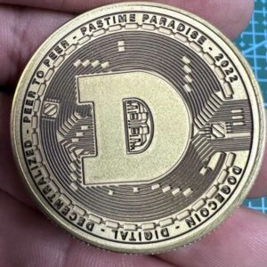 brass Dogecoin Coin