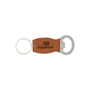 Leatherette Keychain Bottle Opener
