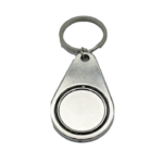 Spinning Silver Keychain