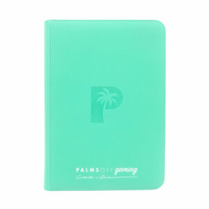 Clear Collector's Series Top Loader Zip Binder Turquoise - Palms Off Gaming