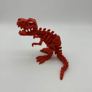 Flexi Skeleton Trex Toy Red 1