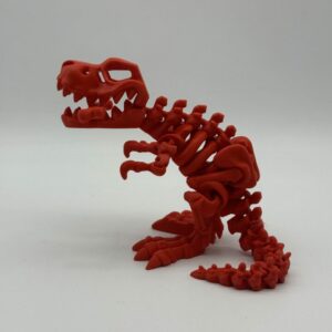 Flexi Skeleton Trex Toy red