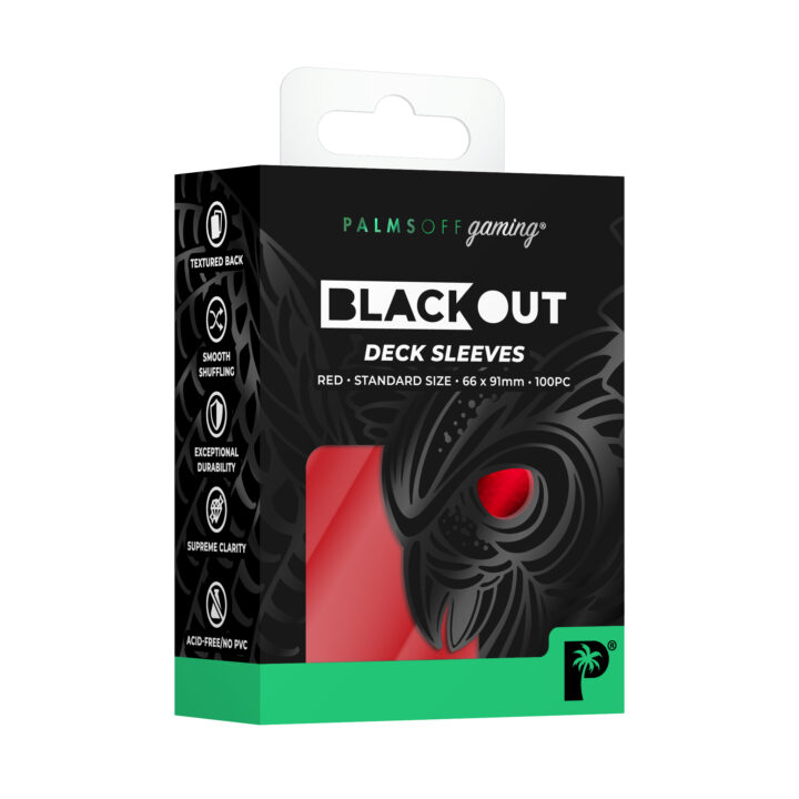 Red Blackout Deck Sleeves