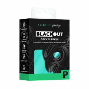 Turquoise Blackout Deck Sleeves